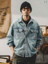 メンズ 春秋 長袖デニムシャツ トップス 羽織 レイヤード アメリカン レトロ おしゃれ カジュアル 合せやい ワーク イベント フェス レジャー アウトドア デイリー 旅行
