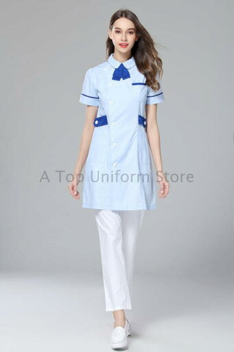 レディース メディカル クリニック ウェア 夏 薄手 水 半袖 ナース 制服 美容 整形 病院 看護 ワンピース ウエスト ロングスカート レディース メディカル クリニック ウェア 夏 薄手 水 半袖 ナース 制服 美容 整形 病院 看護 ワンピース ウエスト ロングスカート