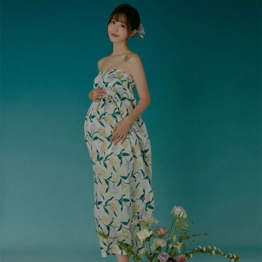 マタニティ フォト 衣装 おしゃれ 記念 写真 スタジオ レトロ 妊婦 フリーサイズ ドレス ワンピース チューブトップ かわいい 花柄 マタニティ フォト 衣装 おしゃれ 記念 写真 スタジオ レトロ 妊婦 フリーサイズ ドレス ワンピース チューブトップ かわいい 花柄