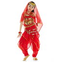 レディース ファッション ダンス 子供 ベリーダンス スーツ インドダンス 衣装 パフォーマンス リトル ペッパース ピン パンツ