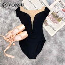 バレエ レオタード スポーツ ボディスーツ 体操服 ウェア レオタード 衣装 練習 ダンス ヨガ フィットネス トレーニング レディース フィット レディース