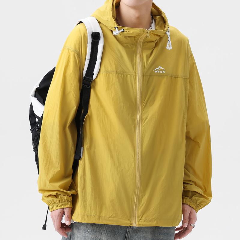 メンズ ウィンドブレーカー UPF50 日焼け防止服 サンテクト 新 夏 ひんやり 涼しい 快適 涼しい 通気性抜群 抗UV 釣り シャカシャカジャケット シンプル 高汎性