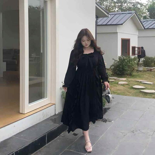 レディース フレアスカートワンピース ぽっちゃり 黒 ドレス 大きいサイズ 婦人服 春 フレンチ スカート 西洋 ロング スカート Aラインスカート ミモレ丈スカート レディース フレアスカートワンピース ぽっちゃり 黒 ドレス 大きいサイズ 婦人服 春 フレンチ スカート 西洋 ロング スカート Aラインスカート ミモレ丈スカート