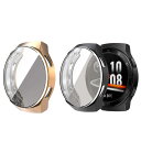 for HUAWEI Watch GT2e ケース, TPU メッキ スクリーンカバー 全面保護バンパー シェル 脱着簡単 耐衝撃性 フィットビット 対応 HUAWEI Watch GT2e 46mm スマートウォッチ(2)