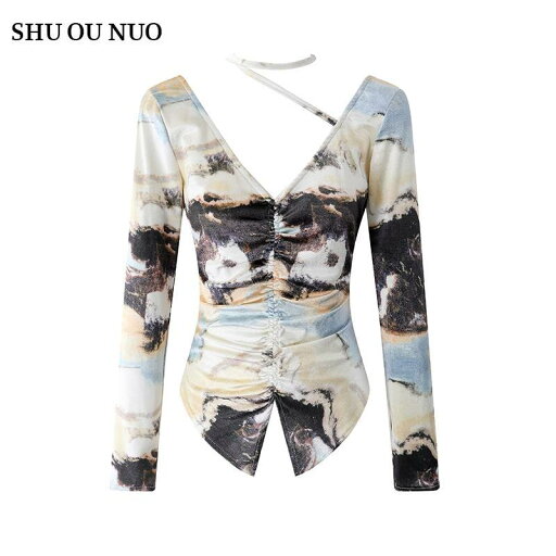 シャツ トップス シャツ レディース ファッション 美しい 絞り染め ベルベット 魅惑的 スタイリッシュ ガール 大きい ネック ライン スリム フィット シャツ トップス シャツ レディース ファッション 美しい 絞り染め ベルベット 魅惑的 スタイリッシュ ガール 大きい ネック ライン スリム フィット