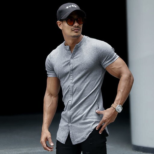 シャツ トップス Tシャツ マッスル メンズ 筋肉質 スポーツ 半袖 フィットネス トレーニング アウトドア ランニング カジュアル スリム コットンシャツ 男性用 シャツ トップス Tシャツ マッスル メンズ 筋肉質 スポーツ 半袖 フィットネス トレーニング アウトドア ランニング カジュアル スリム コットンシャツ 男性用