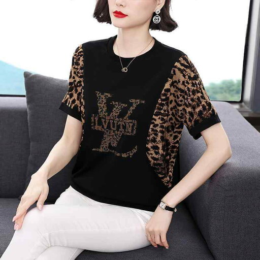 トップス レディース カジュアル 普段使い マザーズ 大きめ サイズ 若々しい Tシャツ 女性 夏 ママ スリム コットン 半袖 トップス レディース カジュアル 普段使い マザーズ 大きめ サイズ 若々しい Tシャツ 女性 夏 ママ スリム コットン 半袖