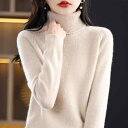 トップス シャツ コート レディース カジュアル セーター スタイリッシュ 秋冬 タートルネックセーター ハイ 女性用 韓国 スリム ニット レイヤリング 無地