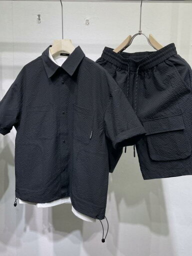 メンズ ファッション ライト シンプル 夏 カジュアル ワークウェア スーツ 男性用 ハイエンド ファッション 半袖 ショーツ ツーピース セット メンズ ファッション ライト シンプル 夏 カジュアル ワークウェア スーツ 男性用 ハイエンド ファッション 半袖 ショーツ ツーピース セット