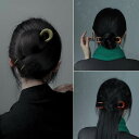 ヘアアクセサリー かんざし ヘアピン U字型 手工 美髪 木 頭 髪飾り 髪留め 魅惑 ギフト レトロ おしゃれ レトロ レディース シンプル 大人式 母の日 ...