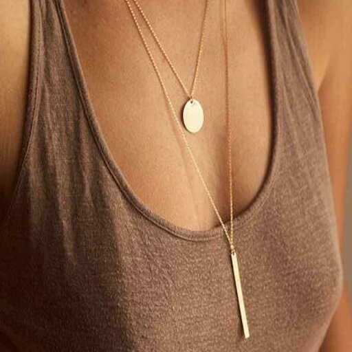 ネックレス レディース アメリカン ジュエリー レトロ シンプル 合金 金属 ロッド スパンコール 女性 鎖骨 ヒップ ホップ ストリート アクセ 女性 ネックレス レディース アメリカン ジュエリー レトロ シンプル 合金 金属 ロッド スパンコール 女性 鎖骨 ヒップ ホップ ストリート アクセ 女性