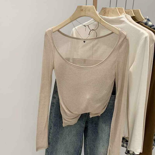 トップス レディース 秋冬 カジュアル 普段使い 魅惑的 大きい ラウンドネック 薄手 Tシャツ 女性 無地肌 優しい インナーベスト トップス レディース 秋冬 カジュアル 普段使い 魅惑的 大きい ラウンドネック 薄手 Tシャツ 女性 無地肌 優しい インナーベスト