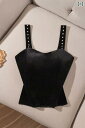 レディース 秋冬 フレンチ ビスチェ モテ服 キャミソール 上品 レイヤード おしゃれ スタイリッシュ 韓国 イベント フェス 日常着 お祝い ダンス フォーマル デート アップ
