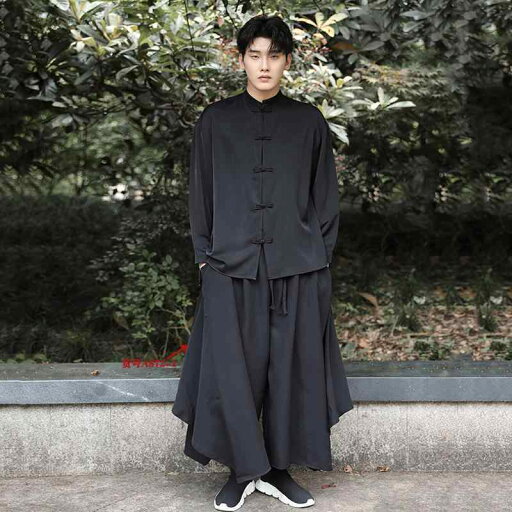 シャツ メンズ 秋 春 長袖 漢服 中華風 冷感 新 中国 唐 スーツゆったり した 大きいサイズ プレート ボタン シャツ メンズ 秋 春 長袖 漢服 中華風 冷感 新 中国 唐 スーツゆったり した 大きいサイズ プレート ボタン