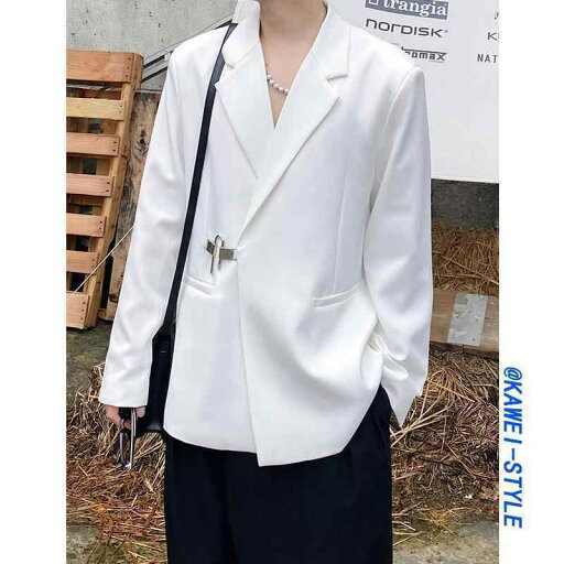 ジャケット 秋 カジュアル トップス 韓国 人 白 スーツ 男性 女性 シルエット ショルダーパッド ハイエンド ジャケット 秋 カジュアル トップス 韓国 人 白 スーツ 男性 女性 シルエット ショルダーパッド ハイエンド
