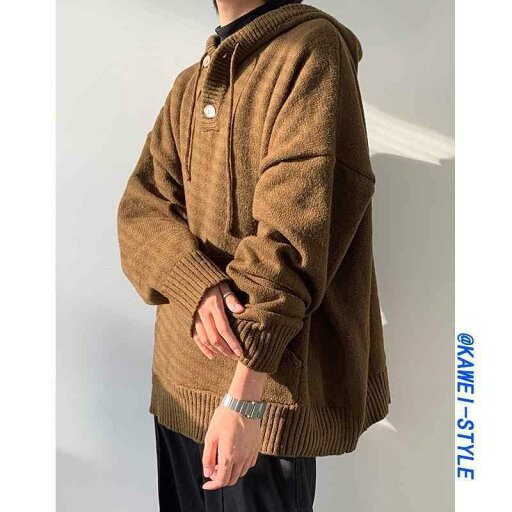 ジャケット 韓国 ストリート オーバー サイズ フード付き ブラウン セーター 男性 女性用 超ゆったり した レトロ ワークウェア セーター ジャケット 韓国 ストリート オーバー サイズ フード付き ブラウン セーター 男性 女性用 超ゆったり した レトロ ワークウェア セーター