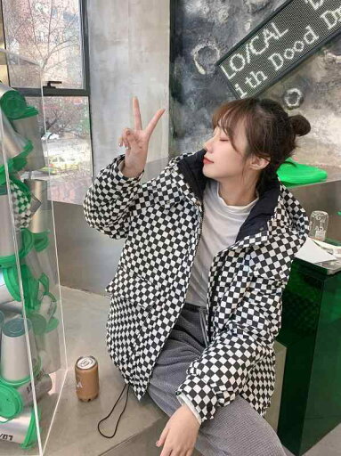ジャケット レディース 冬 アウター 韓国 チェック柄 ダウン 女性 小さい ホワイトダックダウン ショート 厚手 イン ジャケット レディース 冬 アウター 韓国 チェック柄 ダウン 女性 小さい ホワイトダックダウン ショート 厚手 イン