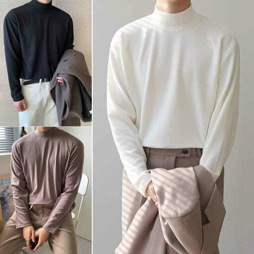 シャツ メンズ 秋 冬 長袖 トップス 韓国 ドイツ製 ベルベット ハーフ タートルネック ボトム 男性 ゆったりした インナーウェア 黒 ミディアム タートルネック T シャツ メンズ 秋 冬 長袖 トップス 韓国 ドイツ製 ベルベット ハーフ タートルネック ボトム 男性 ゆったりした インナーウェア 黒 ミディアム タートルネック T
