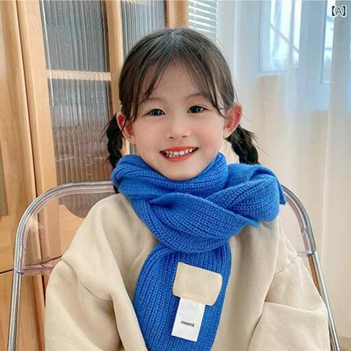 冬 ニット ウール マフラー 韓国 子供 スカーフ 柔らかい 暖かい 厚手 スカーフ 男の子 女の子 ブルー 無地 冬 ニット ウール マフラー 韓国 子供 スカーフ 柔らかい 暖かい 厚手 スカーフ 男の子 女の子 ブルー 無地