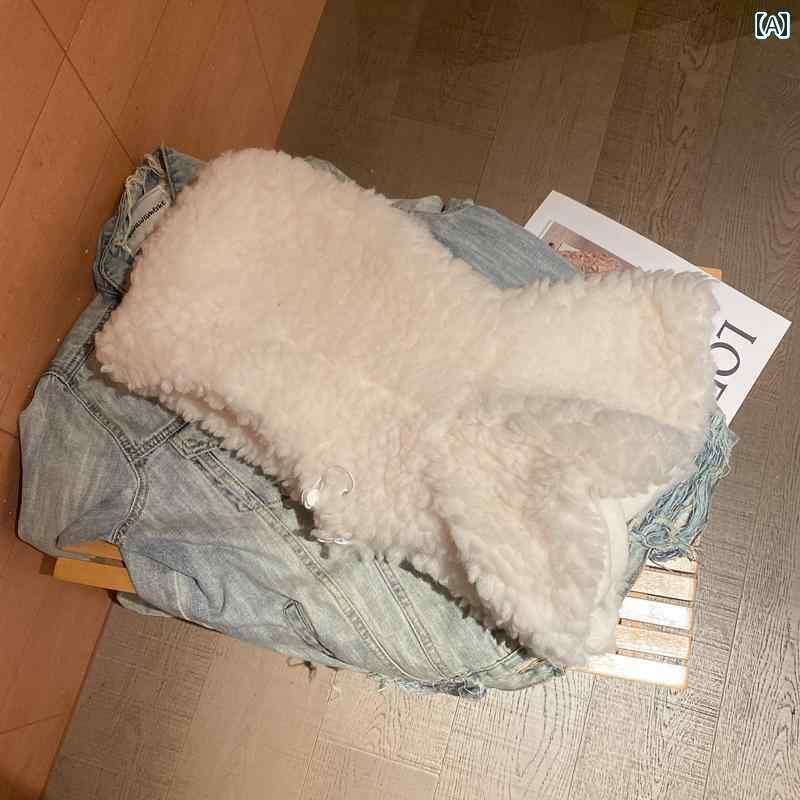 レディース 冬 ウール 帽子 ラム スカーフ ショール オール イン ワン 暖かい 厚手 防寒 耳保護 サイクリング ハット トゥ キャップ