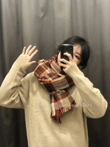 レディース 秋 冬 マフラー レッド チェック柄 スカーフ クリスマス 両面 イギリス 学生 暖かい レトロ スカーフ レディース 秋 冬 マフラー レッド チェック柄 スカーフ クリスマス 両面 イギリス 学生 暖かい レトロ スカーフ