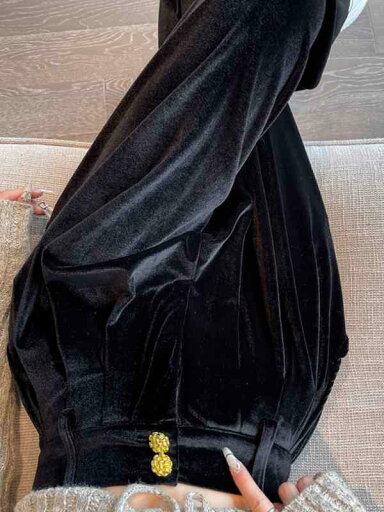 パンツ レディース 秋 冬 カジュアル ブラックゴールド ベルベット ワイド レッグ ハイウエスト ストレート スーツ ハイエンド ドレープ パンツ レディース 秋 冬 カジュアル ブラックゴールド ベルベット ワイド レッグ ハイウエスト ストレート スーツ ハイエンド ドレープ