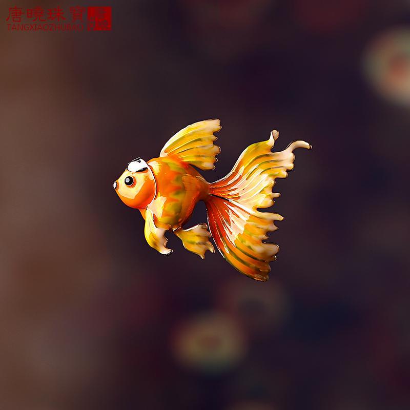 コート レディース ブローチ 卒業式 入学式 おしゃれ ハイエンド エナメル 金魚 個性 ファッション カーディガン コサージュ 韓国
