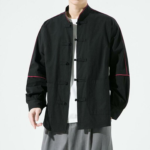 シャツ メンズ 秋 カジュアル 長袖 中華風 唐装 単層 大きいサイズ レトロ 漢服 道教 ローブ シャツ メンズ 秋 カジュアル 長袖 中華風 唐装 単層 大きいサイズ レトロ 漢服 道教 ローブ
