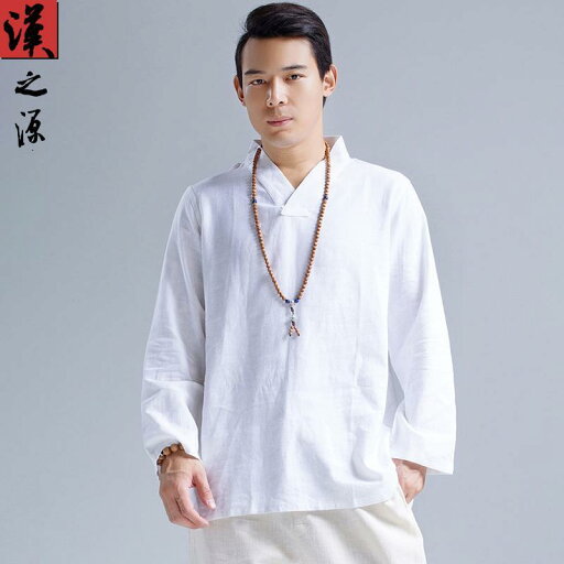 シャツ メンズ 長袖 中華風 ファッション 漢服 襟 T リネン ボトム 中華風 ファッション レトロ 綿 リネン トップス シャツ メンズ 長袖 中華風 ファッション 漢服 襟 T リネン ボトム 中華風 ファッション レトロ 綿 リネン トップス
