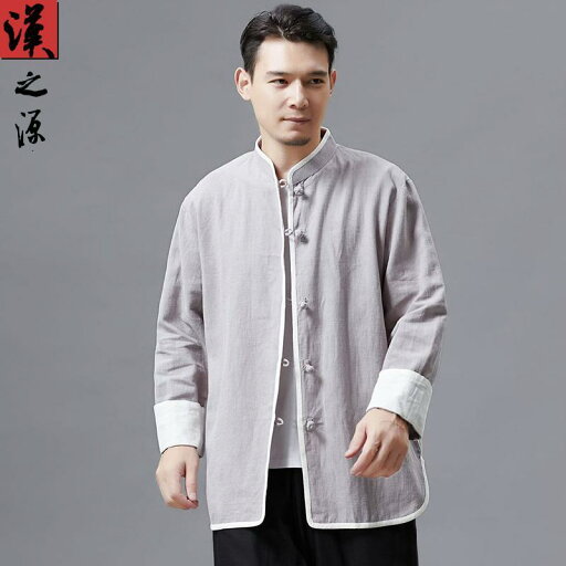シャツ メンズ カジュアル 長袖 中華風 ファッション ディスク ボタン 綿 リネン レトロ 中国 リネン 唐 スーツ トップス アウターウェア シャツ メンズ カジュアル 長袖 中華風 ファッション ディスク ボタン 綿 リネン レトロ 中国 リネン 唐 スーツ トップス アウターウェア