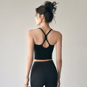 レディース ネイキッド ヨガ ウェア 耐衝撃 プッシュアップ クロス バック スポーツブラ ランニング トレーニング フィットネスウェア トップス 外着用 可能