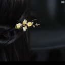 簪 ヘアピン ヘアアクセサリー 髪留め 髪飾り レディース レディース かんざし レトロ モダン シンプル アップヘア お団子ヘア 和風 花モチーフ ユリ ギフ...