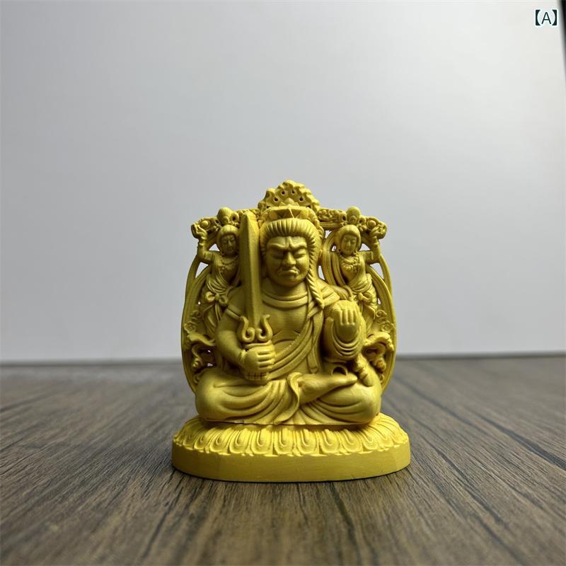 仏像 置物 木 仏具 神具 インテリア ディスプレイ レトロ水 小物 アート 縁起物 彫刻 菩薩 佛像 仏陀 チャイナ風