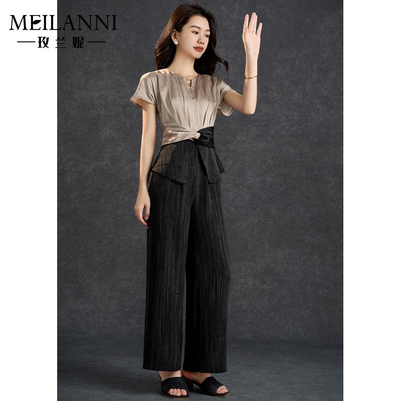 ファッション セットアップ トップス ドレス スーツ セット パンツ ズボン ロング スリム フィッ