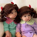 帽子 韓国 ベビー 秋冬 かわいい おもしろ 写真 女の子 赤ちゃん ギフト ウィッグ カジュアル キャップ ウール