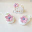 ルームシューズ ベビー フロアソックス かわいい フラワー プリンセス シューズ 柔らかく 花モチーフ 快適 新生児 ギフト ソフトソール 靴 03612ヶ月