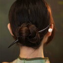 ヘアヘアアクセサリー かんざし ヘアピン 木 頭 髪飾り 髪留め 大人式 母の日 ギフト 茶道 伝統 レトロ おしゃれ モダン レトロ レディース シンプル ナ...
