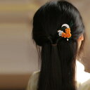ヘアヘアアクセサリー かんざし ヘアピン 木 頭 髪飾り 花 ウサギ U字型 髪留め 大人式 母の日 ギフト レトロ おしゃれ モダン レトロ レディース シン...