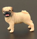 犬 動物 フィギュア おもちゃ 人形 ドール ホビー コレクション インテリア ミニチュア 置物 子供 玩具 リアル シミュレーション パグ プレゼント 教育 かわいい