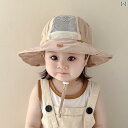 ベビー キッズ 子供 夏 メッシュ サンハット UV陽射し対策帽子 メンズ レディース兼 調整可能 かわいい おしゃれ 快適 通気性 柔らかい 外遊び 屋外 外...
