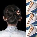 ヘアアクセサリー かんざし ヘアピン 木 頭 動物柄 干支 髪飾り 髪留め 大人式 母の日 ギフト レトロ おしゃれ 簪 レトロ レディース シンプル クラシカ...