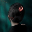ヘアアクセサリー かんざし ヘアピン 木 頭 手彫り 伝統 髪飾り 髪留め 大人式 母の日 ギフト レトロ おしゃれ 簪 レトロ レディース シンプル クラシカ...