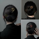 ヘアアクセサリー かんざし ヘアピン U字型 木 頭 髪飾り 髪留め 大人式 母の日 ギフト レトロ おしゃれ 簪 レトロ レディース シンプル クラシカルモダ...