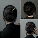 ヘアアクセサリー かんざし ヘアピン 木 頭 伝統 髪飾り 髪留め 大人式 母の日 ギフト レトロ おしゃれ 簪 レトロ チャイナ風 レディース シンプル クラ...