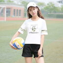 女の子 セットアップ 2点セット パンツ Tシャツ かわいい スポーティー カジュアル 夏 リラックス デイリーウェア おしゃれ 中学 高校 学生