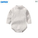 ロンパース 長袖 ハイネック ベビー服 シンプル かわいい ベビー 赤ちゃん キッズ 乳幼児 子供 男の子 女の子 子育て中 ナチュラル 出産祝い おうち時間 ...