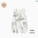 ベビー 新生児 ロンパース 赤ちゃん 服 ジャンプスーツ 夏 薄手 ワンピース ノースリーブ ベスト メンズ レディース兼 コットン