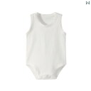 ロンパース ノースリーブ ベビー服 シンプル かわいい ベビー 赤ちゃん キッズ 乳幼児 子供 男の子 女の子 子育て中 ナチュラル 出産祝い おうち時間 夏