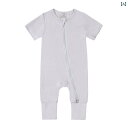 ベビー ロンパース 新生児 赤ちゃん 服 ジャンプスーツ 春夏 半袖 薄手 無地 メンズ レディース兼 コットン カバーオール 柔らかい