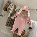 ロンパース ジャンプスーツ 帽子 おしゃれ ファッション 赤ちゃん品 韓国 春秋 メンズ レディース 長袖 新生児 カジュアル ロング コットン